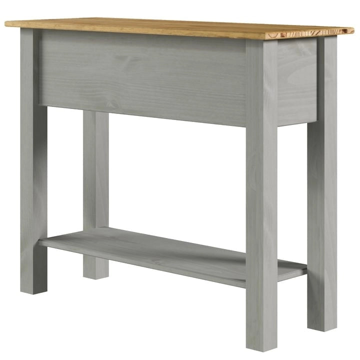 Console de table en bois avec 2 tiroirs