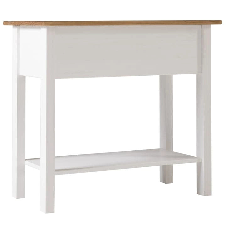 Console de table en bois avec 2 tiroirs