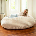 Pouf géant de 1,80 m en fausse fourrure