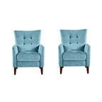 Fauteuil inclinable manuel moderne avec pieds en bois massif