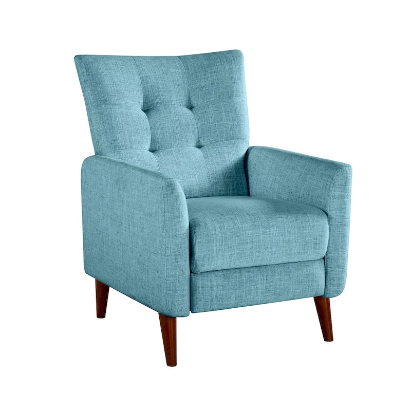 Fauteuil inclinable manuel moderne avec pieds en bois massif