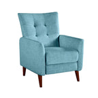 Fauteuil inclinable manuel moderne avec pieds en bois massif