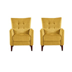 Fauteuil inclinable manuel moderne avec pieds en bois massif