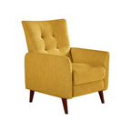 Fauteuil inclinable manuel moderne avec pieds en bois massif
