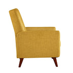 Fauteuil inclinable manuel moderne avec pieds en bois massif