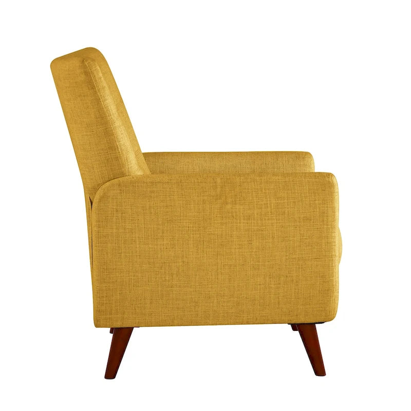 Fauteuil inclinable manuel moderne avec pieds en bois massif