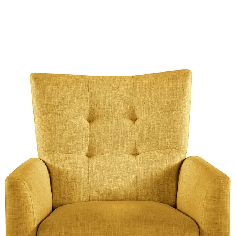 Fauteuil inclinable manuel moderne avec pieds en bois massif