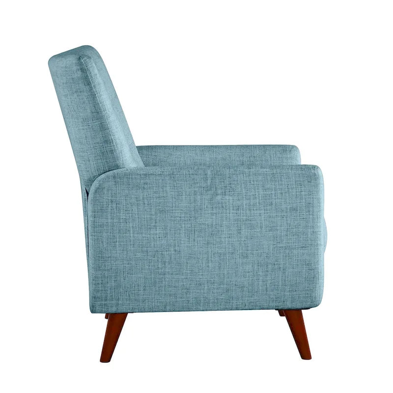 Fauteuil inclinable manuel moderne avec pieds en bois massif