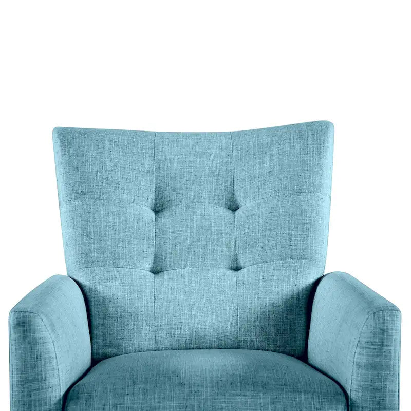 Fauteuil inclinable manuel moderne avec pieds en bois massif