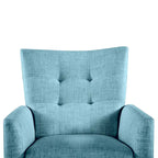 Fauteuil inclinable manuel moderne avec pieds en bois massif