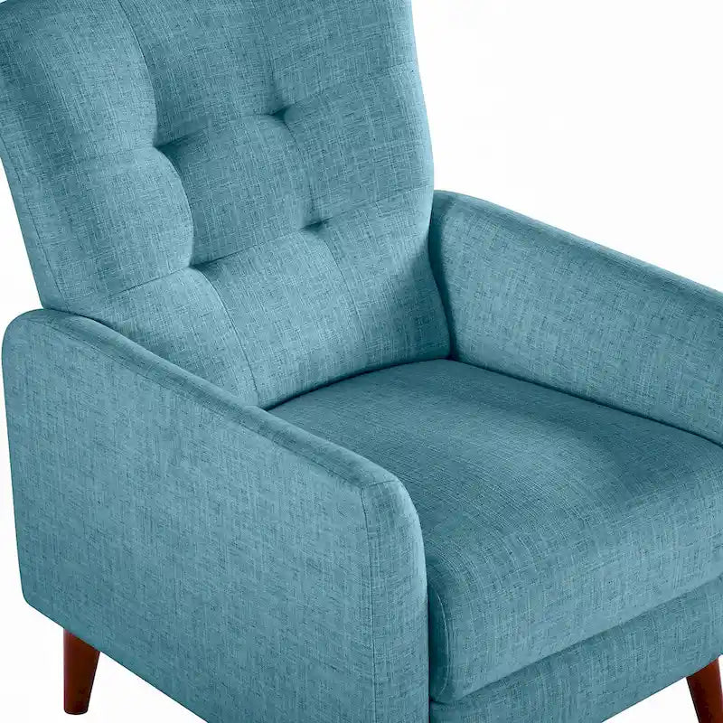 Fauteuil inclinable manuel moderne avec pieds en bois massif