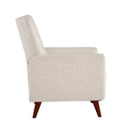 Fauteuil inclinable manuel moderne avec pieds en bois massif