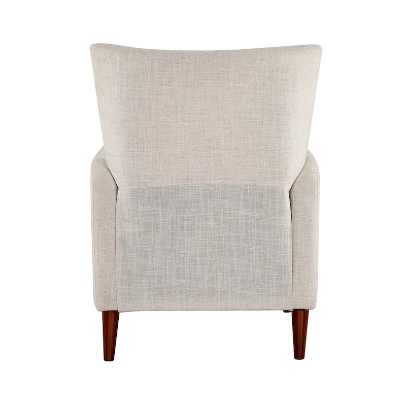 Fauteuil inclinable manuel moderne avec pieds en bois massif