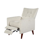 Fauteuil inclinable manuel moderne avec pieds en bois massif