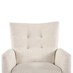 Fauteuil inclinable manuel moderne avec pieds en bois massif