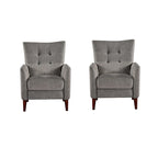 Fauteuil inclinable manuel moderne avec pieds en bois massif