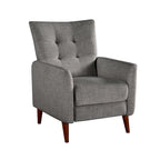 Fauteuil inclinable manuel moderne avec pieds en bois massif