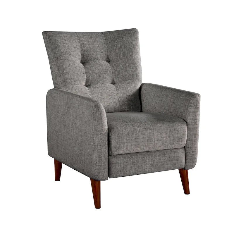 Fauteuil inclinable manuel moderne avec pieds en bois massif