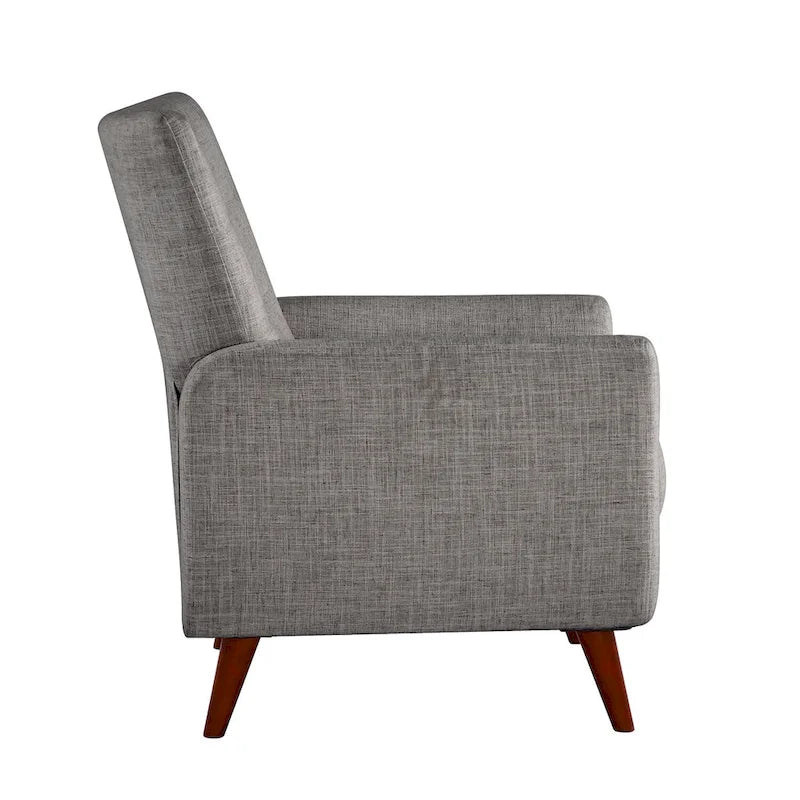 Fauteuil inclinable manuel moderne avec pieds en bois massif