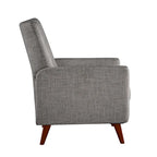 Fauteuil inclinable manuel moderne avec pieds en bois massif