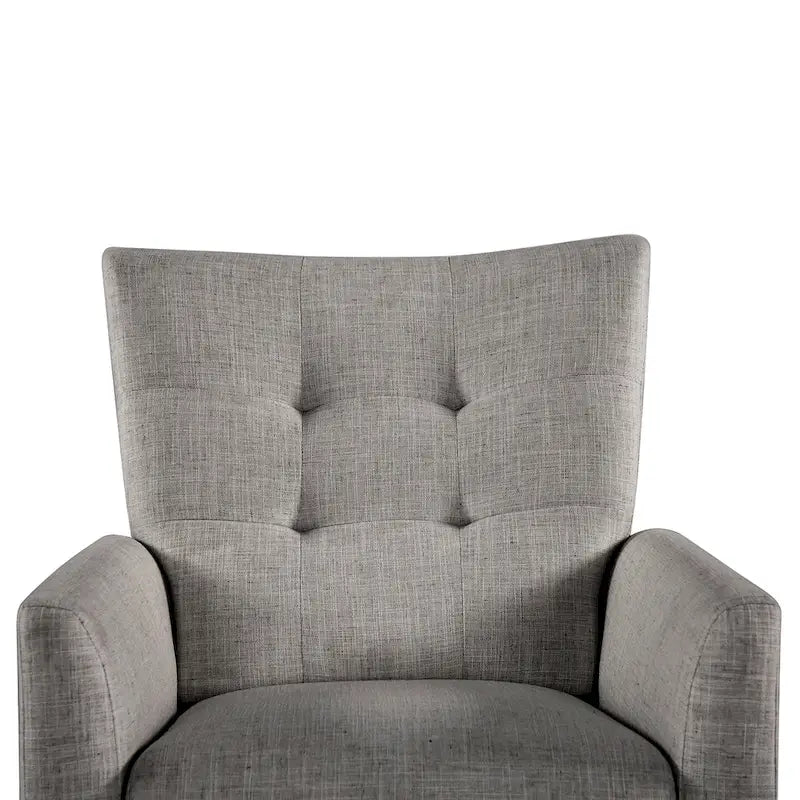 Fauteuil inclinable manuel moderne avec pieds en bois massif