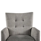 Fauteuil inclinable manuel moderne avec pieds en bois massif