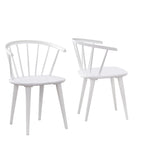 Chaises de salle à manger à barreaux en bois massif