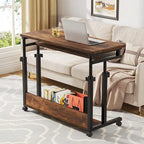 Support portable pour ordinateur portable pour canapé et lit, petite table réglable en hauteur