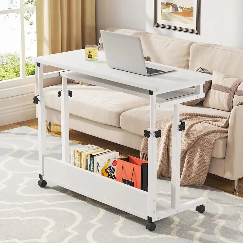 Support portable pour ordinateur portable pour canapé et lit, petite table réglable en hauteur