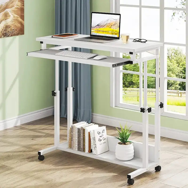 Support portable pour ordinateur portable pour canapé et lit, petite table réglable en hauteur