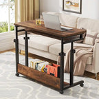 Support portable pour ordinateur portable pour canapé et lit, petite table réglable en hauteur