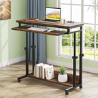 Support portable pour ordinateur portable pour canapé et lit, petite table réglable en hauteur