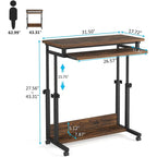 Support portable pour ordinateur portable pour canapé et lit, petite table réglable en hauteur