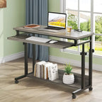 Support portable pour ordinateur portable pour canapé et lit, petite table réglable en hauteur