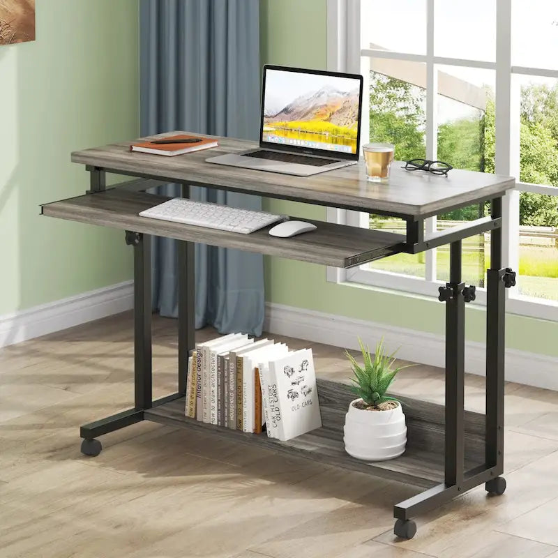 Support portable pour ordinateur portable pour canapé et lit, petite table réglable en hauteur