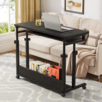 Support portable pour ordinateur portable pour canapé et lit, petite table réglable en hauteur