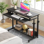Support portable pour ordinateur portable pour canapé et lit, petite table réglable en hauteur