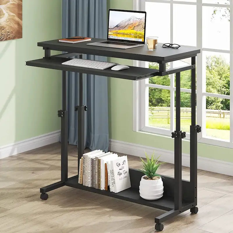 Support portable pour ordinateur portable pour canapé et lit, petite table réglable en hauteur