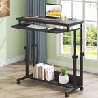 Support portable pour ordinateur portable pour canapé et lit, petite table réglable en hauteur