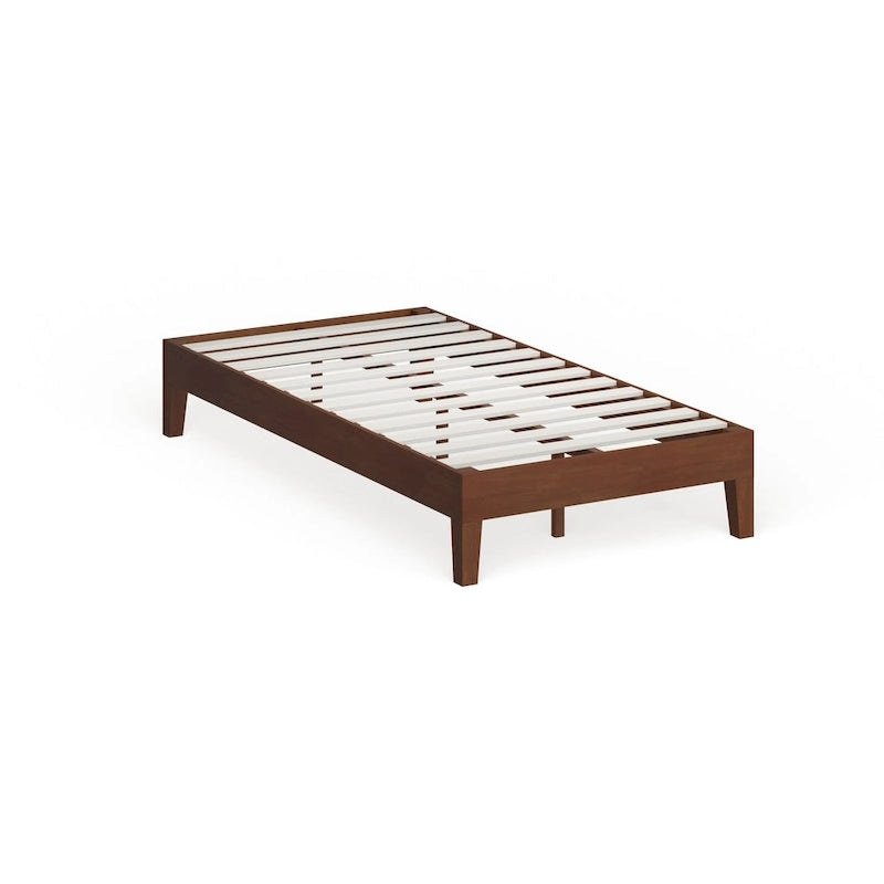 Lit plateforme de luxe en bois de 12 pouces, format double
