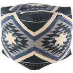 Pouf Cube Shaggy Bohème 18 pouces