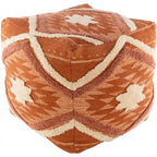 Pouf Cube Shaggy Bohème 18 pouces