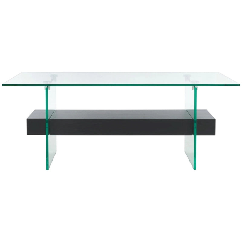 Table basse moderne en verre - 43,3 x 23,6 x 16,5