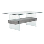 Table basse moderne en verre - 43,3 x 23,6 x 16,5