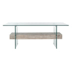 Table basse moderne en verre - 43,3 x 23,6 x 16,5