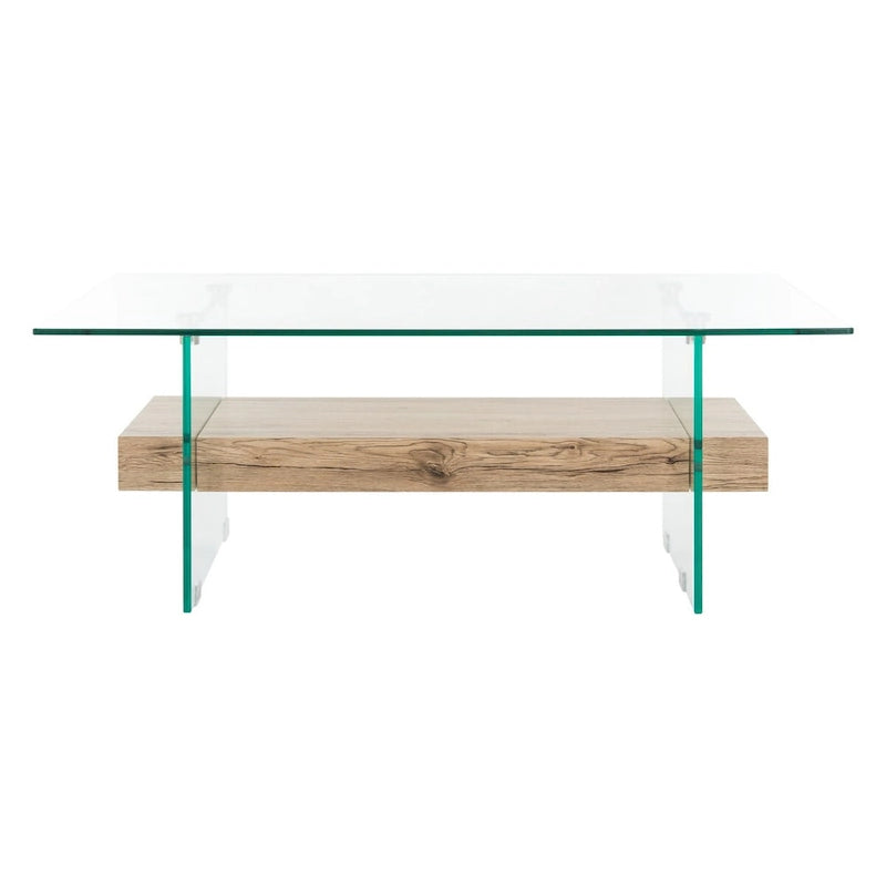 Table basse moderne en verre - 43,3 x 23,6 x 16,5