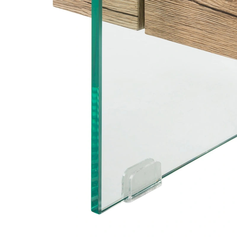Table basse moderne en verre - 43,3 x 23,6 x 16,5