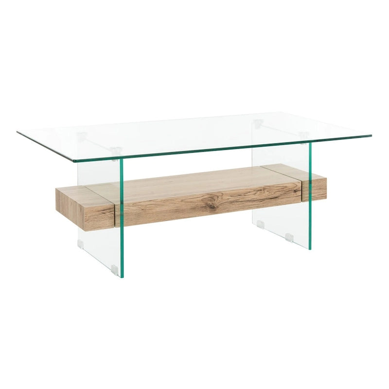 Table basse moderne en verre - 43,3 x 23,6 x 16,5