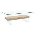 Table basse moderne en verre - 43,3 x 23,6 x 16,5
