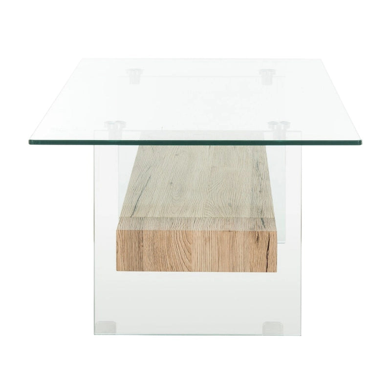 Table basse moderne en verre - 43,3 x 23,6 x 16,5